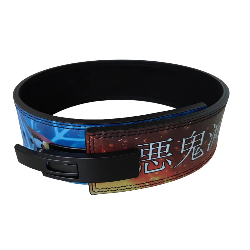 10MM Weight Lifting Lever Belt Cowhide Adjustable