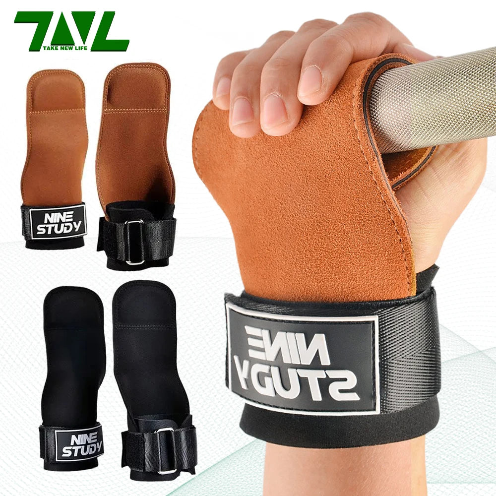 Gym Gloves Grips Anti-Skid Wrist Straps