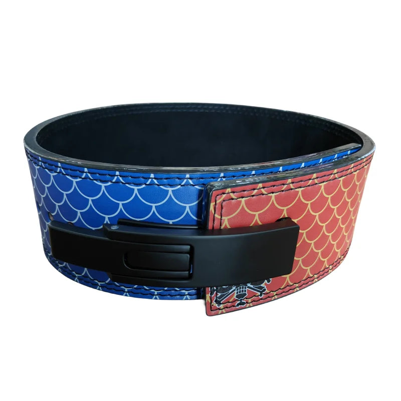 Anime Weight Lifting Belt with Lever Buckle